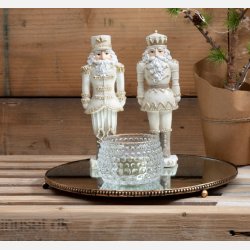 st soldater, 2 stk., creme