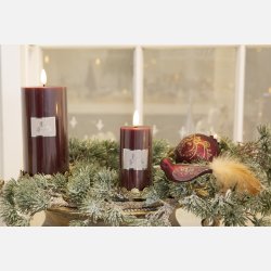 Deko glasfugl, mat rd