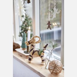 Julebuk m/ bnd, 21,5 cm