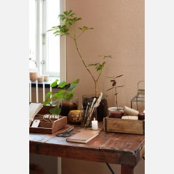 Lygte m/blomster hulmnster kokosnd 