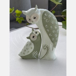 Uglemor m. unge, grn