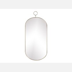 Spejl m. messingramme