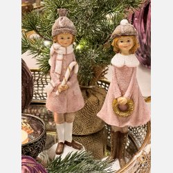 Jacob og Clara, stende, rosa