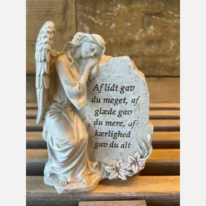 Engel lnende op af sten