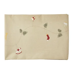 Dug coated med print, jul stor