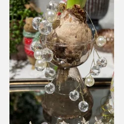 Deko blad med perler