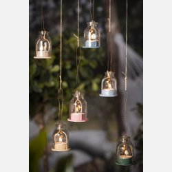 Lygte t/fyrfadslys m/wireophng, 2 stk