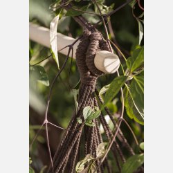 Hngestol brun melange m/kvaster