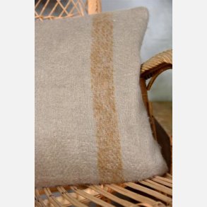 Pudebetrk i moonbeam med brun strib