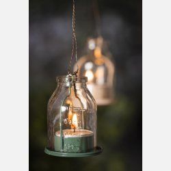 Lygte t/fyrfadslys m/wireophng, 2 stk