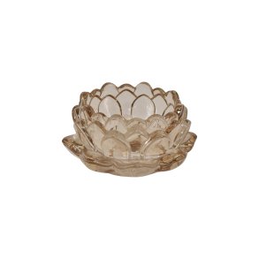 Fyrfadsstage, stor lotus, champagne