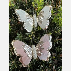 Deko sommerfugl, lyserd