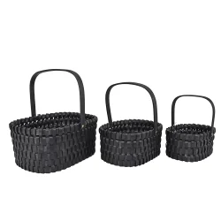 Kurvest m. hank, st  3 stk., sort