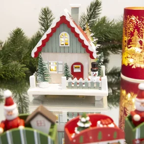 Julehus med LED, lille