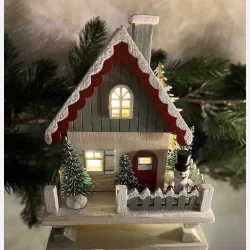 Julehus med LED, lille