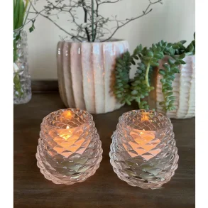 Fyrfadsstage, glaskogle