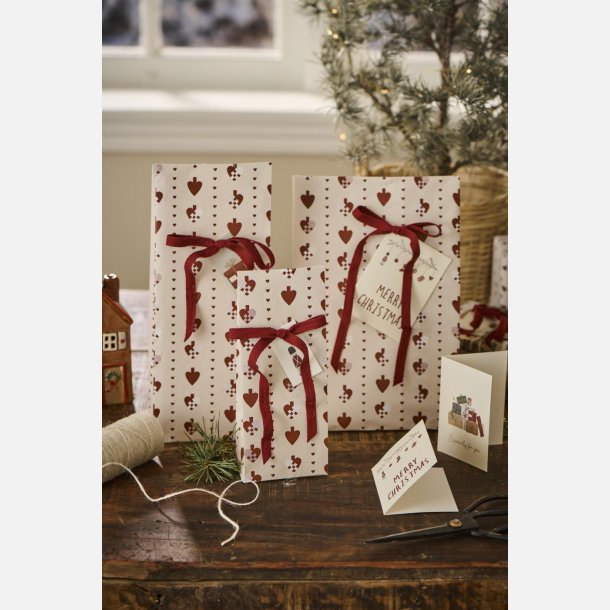 Klodsbundspose flettede hjerter