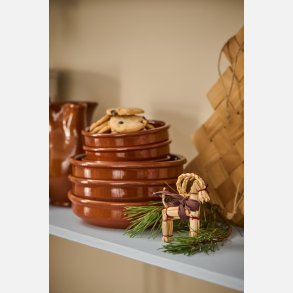 Julebuk t/ophng My Nostalgic Christmas, brun snor