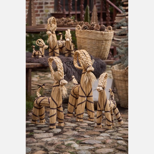 Julebuk m/ bnd og skg My Nostalgic Christmas, 59 cm