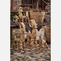 Julebuk m/ bnd og skg My Nostalgic Christmas, 44cm