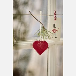 Julehjerte t/ophng, metal