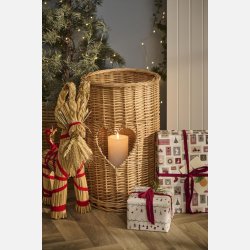 Julebuk m/ bnd og skg My Nostalgic Christmas, 59 cm