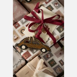 Bil t/ophng m/sort og hvidt mnster