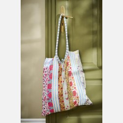 Taske UNIKA patchwork m/kraftige hanke