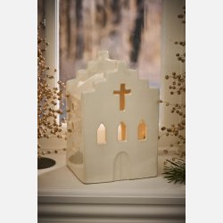 Kirke t/fyrfadslys Stillenat creme