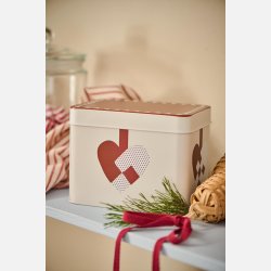 Kaged�se m/flettede julehjerter firkantet