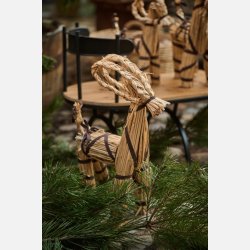 Julebuk m/ bnd og skg My Nostalgic Christmas, 44cm