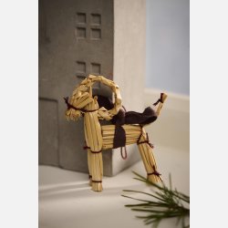 Julebuk t/ophng My Nostalgic Christmas, brun snor