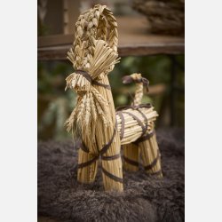 Julebuk m/ bnd og skg My Nostalgic Christmas, 44cm