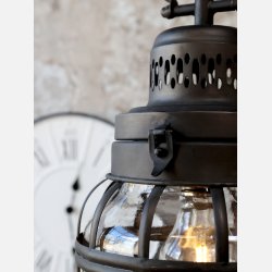 Staldlanterne inkl. pre &amp; timer,, antik kul