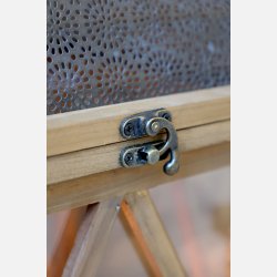 Lanterne m. dekor s�t af 2, tr�