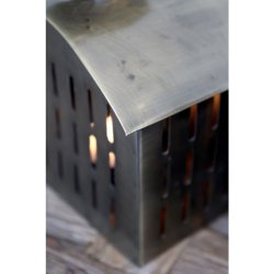 Lanterne, mesing, firkantet stor