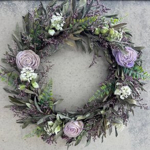 Kunstig krans, lilla