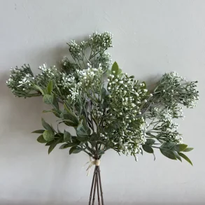 Kunstig blomst, bundt, hvid