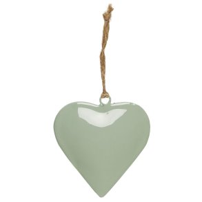 Hjerte t/ophng m/jutesnor, grn