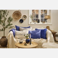 Stage t/fyrfadslys konisk bladmnster grn patina