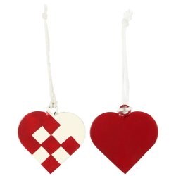 Julehjerte t/ophng, metal