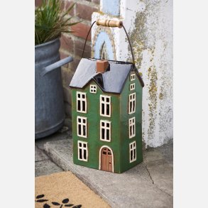 Hus t/bloklys Nyhavn m/trhank brun dr, stort