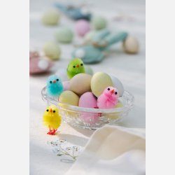 Kylling 4 ass farver plys pakning m/8 stk