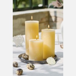 Rustik lys, gul, mellem