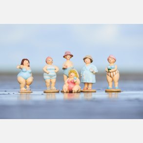 Damer i badetj, Stranddronninger