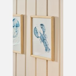 Billede m/maritimt motiv 3 stk. i trramme