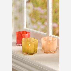 Lygte t/fyrfadslys blomst 3 st m 3 stk Primula