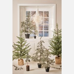 Cedertr kunstig i plastpotte