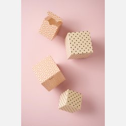 Folde�ske m/r�de hjerter