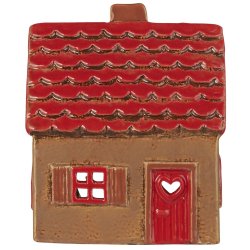 Hus t/fyrfadslys Stillenat rdt tag og rd dr